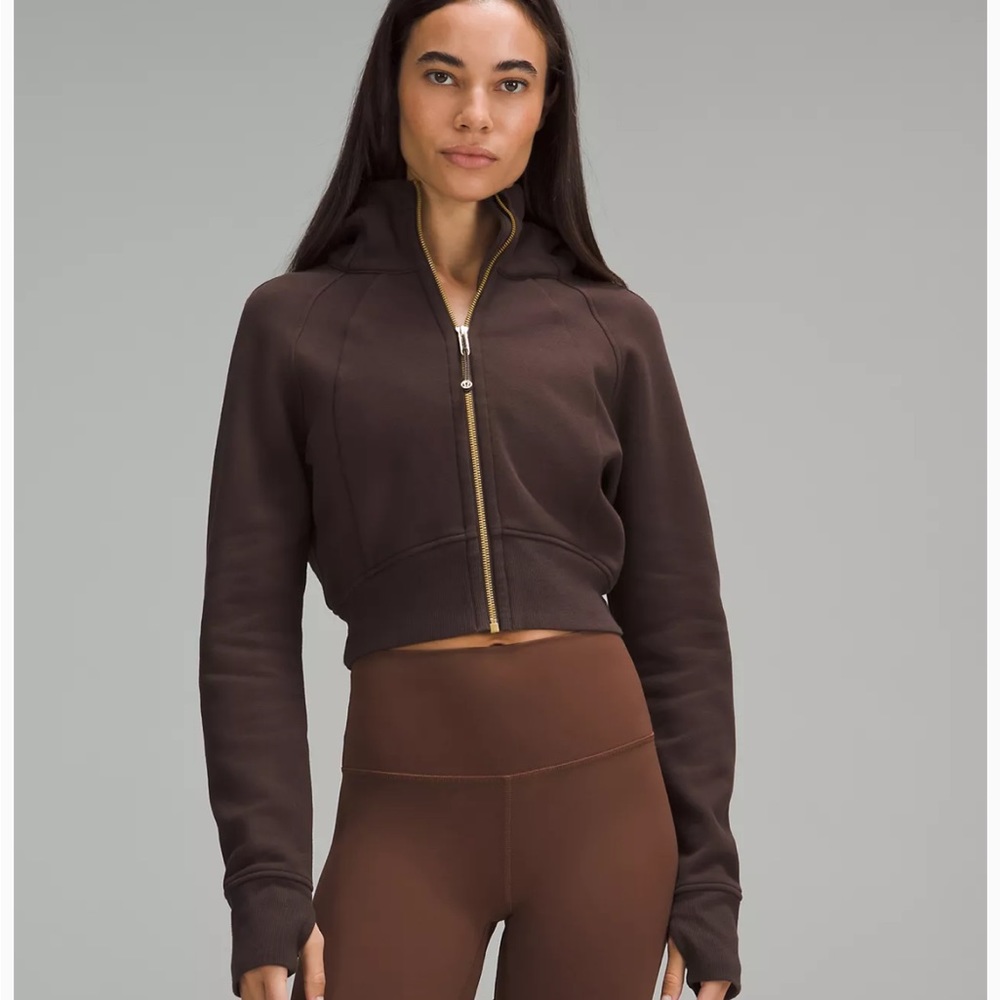 Lululemon Full-Zipped Scuba Cropped Hoodie Size 4 NWOT